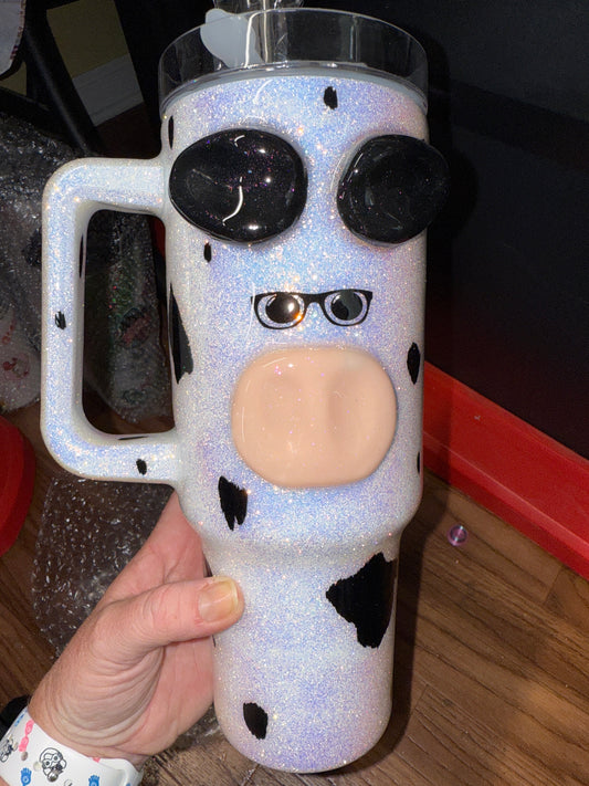 40 oz 3D Cow Cup