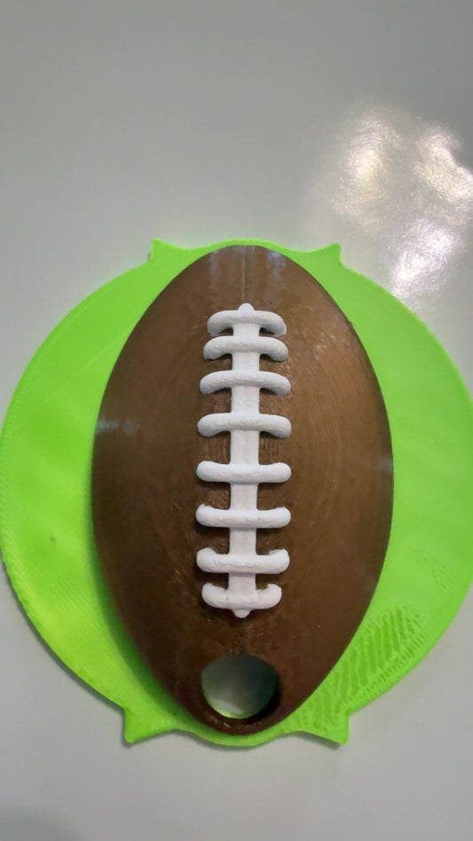 40 oz - 3D Printed- Football Stanley Topper