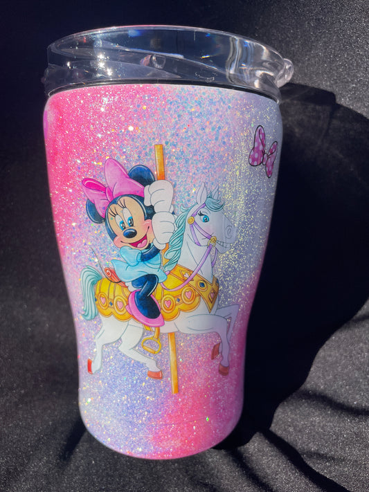 Kids 12 oz Pink swirl Tumbler