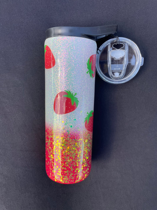 Strawberry Collage 20 oz Flip Top (B2)