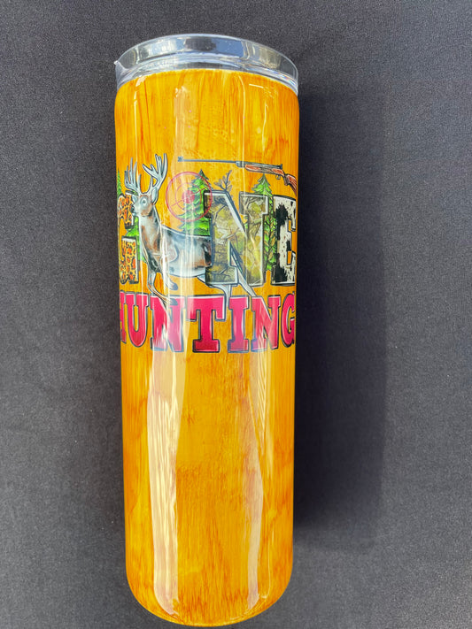 Gone Hunting Wood Grain 20 oz (B2)