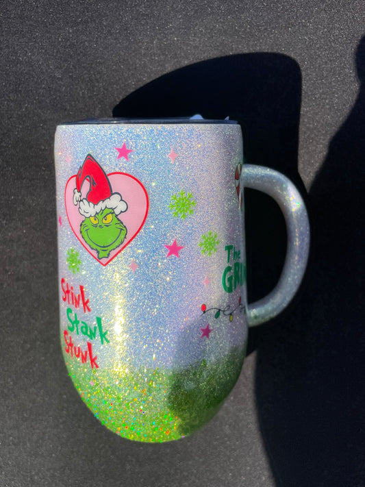 Grinch 15 oz w/ handle (B3)