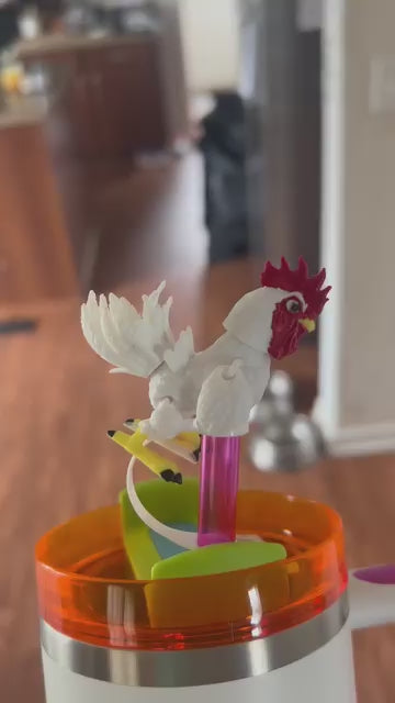 Rooster straw topper