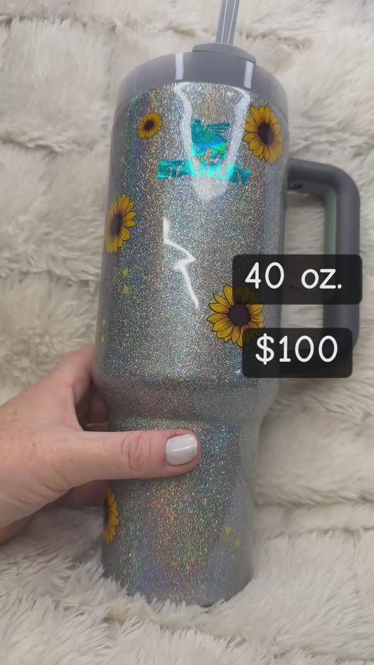 40 oz Authentic Stanley- Custom Gnome