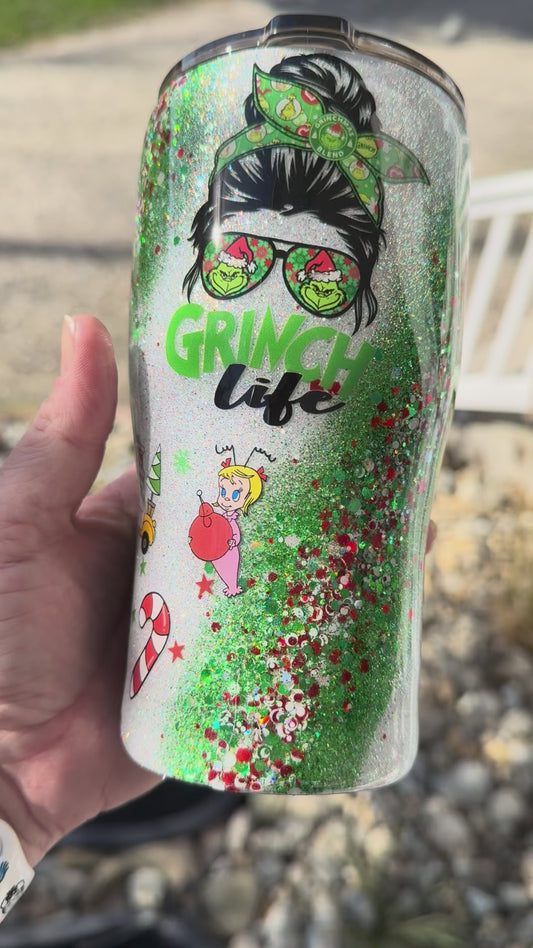 20 oz Grinchy Life Tumbler