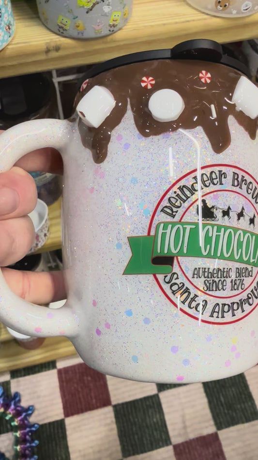 14 oz Hot Cocoa 3d coffee tumbler