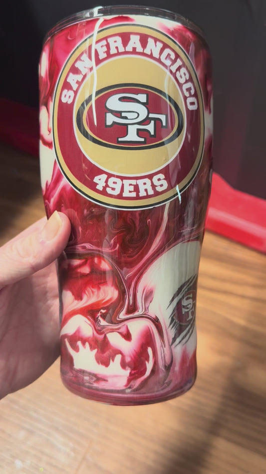 30oz SF 49rs Collage Tumbler