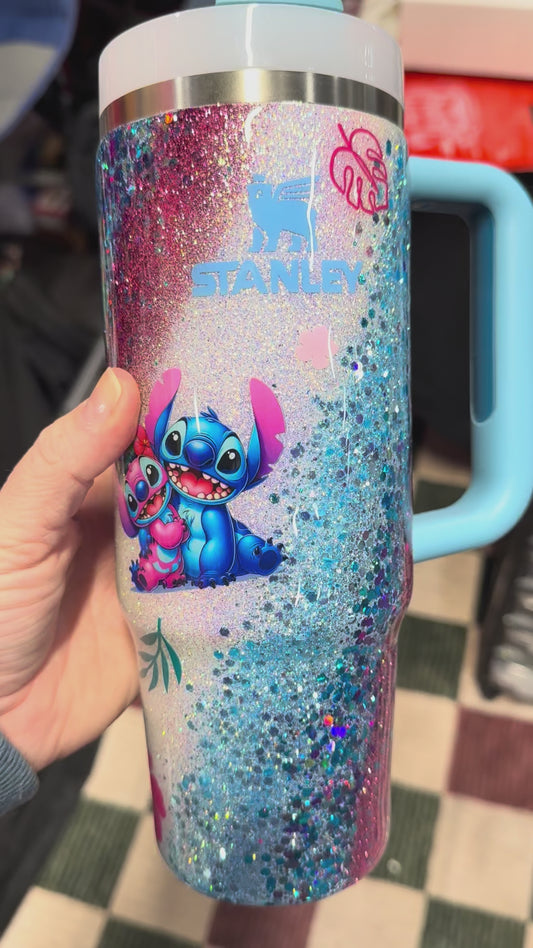 30 oz Stanley Quencher Blue alien